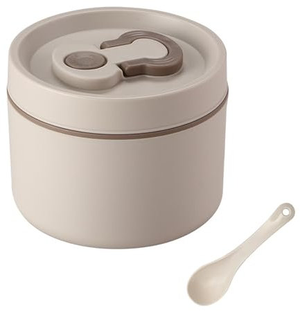 Dewocke Fiambrera Termica Comida Caliente de 650ml, Lonchera Térmica de Acero Inoxidable para Comida, Caja de Almuerzo con Tapa, Fiambrera Almuerzo para Trabajo, Escuela, Picnic