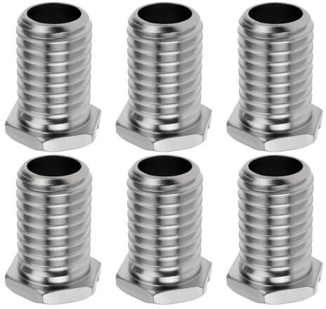 EMSea 6 Tornillos para Colador de Fregadero de Cocina de 1,15 Cm X 2 Cm Tornillos Huecos de Acero Inoxidable para Válvulas de Colador Tapones para Coladores Desagües de Fregadero Y Cocina