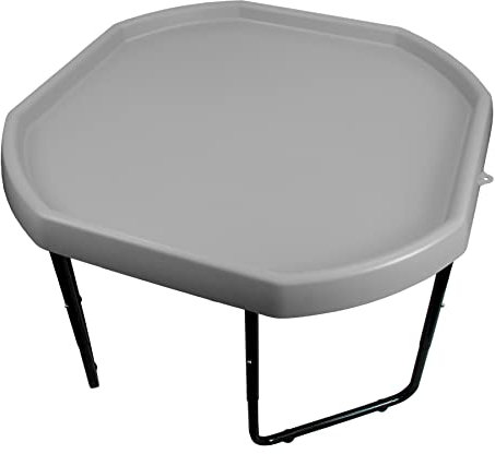 Medium Grey 70cm Plastic Activity, Sand & Water Mixing Play Tray with Stand Adjustable to 3 Heights.