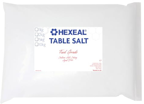 Hexeal Table Salt 5kg Bag – Cooking and Seasoning | For Everyday Culinary Use, Enhancing Flavors in Your Favorite Dishes