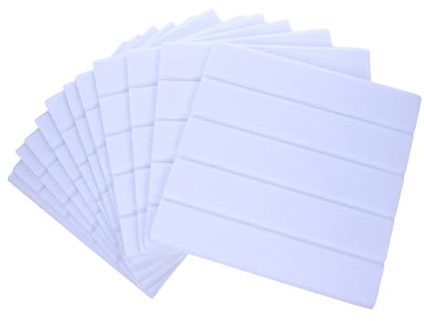 Toddmomy 12 pièces Panneaux Acoustiques Murs Autocollants Absorption Sonore Polyéthylène Isolation Phonique pour Chambres Home Cinéma Bureau