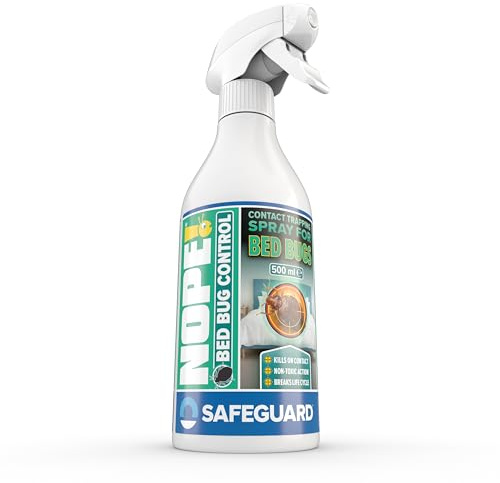 NOPE!® Control de Chinches | Spray Sin Pesticidas ni Biocidas (500ml) | Eliminación por Acción Mecánica No Tóxica | Seguro para Colchones, Somieres y Ropa de Cama | Sin olores persistentes