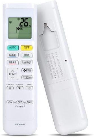 WKOLF Kit di controllo remoto di ricambio per condizionatore Daikin ARC480A1 ARC480A11 ARC480A13 ARC480A2 ARC480A3 ARC480A4 ARC480A5 ARC480A6 ARC480A7 ARC480A8 ARC480A9 ARC480A10 ARCC480A10