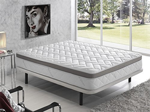 Simpur Relax Memory Schaum Matratze Silver-LUX 200x200 cm | 25 cm Höhe | H2-H3 Härtegrad | Orthopädisch