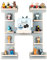 BOARTI das Original Kinder Regal Buchstabe H in Grau - geeignet für die Toniebox und ca. 48 Tonies - zum Spielen und Sammeln