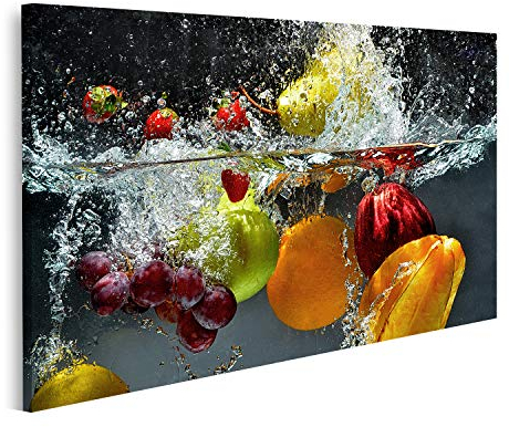 islandburner Bild auf Leinwand Plätschernde Frische Früchte Bilder Wandbilder Poster