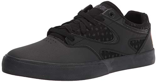 DC Kalis Vulc Skate-Schuh für Herren, Schwarz (AC/DC, Schwarz/Grau.), 43 EU