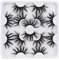 Faux Cils 3D/8D Naturel Réutilisables Moelleux Bande D'Oeil Cils Professionnels, 7 Paires Multipack Eyelashes Mode Longue Extension de Cils Pour Femmes Maquillage Poids Léger