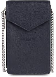 LANCASTER | Foulonné PM - Pochette smartphone Cuir de Vachette Grainé Bleu foncé