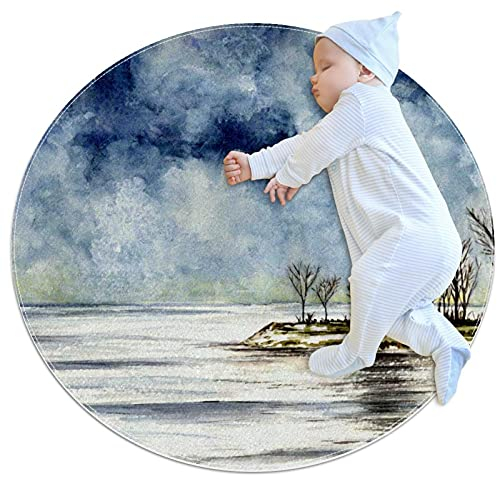 Teppich für Mädchenzimmer, Kinderteppich, waschbarer Teppich für Jugendzimmer, Marblehead Leuchtturm