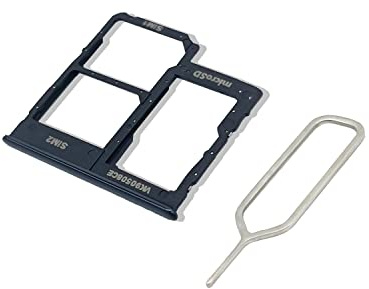 Eonpam SIM Kartenrahmen für (Samsung Galaxy A40) Originale Qualität Ersatz Karten rahmen Inkl SIM Kartenschlitz Pin(Schwarz)