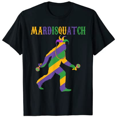 madi mardi gras bigfoot mardi gras kleidung herren mardisquatch T-Shirt