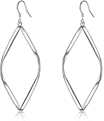 CERSLIMO Ohrringe Silber 925 Hängend Lang Hängeohrringe Diamant Silberohrringe Damen Frauen Schmuck Geschenke