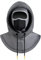 ROCKBROS Cagoule Polaire Homme Épais Hiver Balaclava Femme Chaud Coupe-Vent Mode Cache Cou Plastron Double Couche 2 en 1 Capuchon sous Casque pour Vélo Moto Ski Trottinette Gris