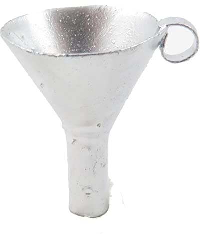 Puppenhaus Silber Trichter Metall Miniatur Küche Arbeit Werkzeug Zubehör 1:12 Maßstab