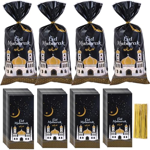 KOIROI Ramadan Tüten, 100 Stück, Eid Mubarak Geschenkbeutel, Ramadan Candy Tasche, Eid al-Fitr Party Deko