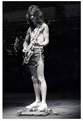 FISH DRAGATE Eddie Van Halen Gitarristen-Sänger-Poster, 11 Leinwand, Poster, Schlafzimmer, Dekoration, Sport, Landschaft, Büro, Zimmer, Dekoration, Geschenk, Rahmen-Stil, 30 x 45 cm