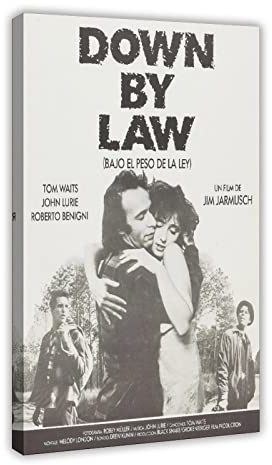 EDSC Filmposter Down by Law, Leinwand, Poster, Schlafzimmer, Dekoration, Sport, Landschaft, Büro, Raumdekoration, Geschenkrahmen: 40 x 60 cm