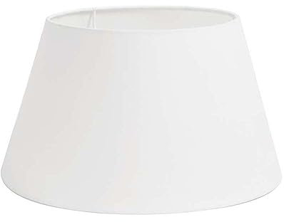 Dirk Davids Leuchten GmbH Lampenschirm für Tischleuchte in Rund Polycotton Weiß Tischlampe Standleuchte 45-35-25