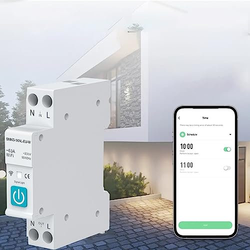DAZZLEEX 16A pour Tuya WiFi Smart Disjoncteur 1P Din Rail Commutateur de télécommande à Domicile avec Manuel d'utilisation