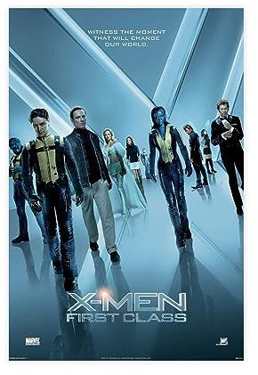 THNIKK X-Men First Class 2011 Superhelden-Film-Schlafsaal, Wandkunst, Deco-Poster, Schlafzimmer, Dekoration, Sport, Landschaft, Büro, Raumdekoration, Geschenk, ungerahmt, 30 x 45 cm