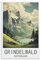 Grindelwald Schweiz Vintage-Reiseposter, 20 x 30 cm, Wandkunst, Kunstdruck, Leinwand-Kunst-Poster, modernes Familienschlafzimmer-Dekor-Poster