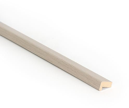 Bildershop-24 Abdeckleiste für Wandpaneele Dekowa in Eiche Weiß 252 x 2,3 x 1,5 cm
