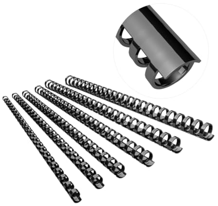 STOBOK Blattbinder 1 Karton 50 Stück Bücherregal Farbige Heftklammern Buchring Scrapbook- Buchhalter Blattringe Foto Kamm Sammelalbum A4 Optional Büchereinband