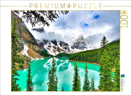 CALVENDO Puzzle Der eizigartige See zeigt sehr früh am Morgen und am Abend Sein besonderes Farbenspiel. | 1000 Teile Lege-Größe 64 x 48 cm Foto-Puzzle für glückliche Stunden