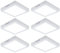 V-TAC LED Deckenlampe Wohnzimmerleuchte Flurlampe Aufbau-Panel quadratisch Küchenleuchte, Kunststoff weiß, 18W 1980lm 6500K kaltweiß, L 21,4 cm, 6er Set