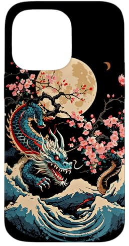 Hülle für iPhone 14 Pro Max Aesthetic Japanischer Drache Drachen Anime Japan Style Asia