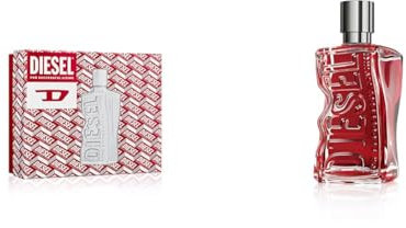 D by Diesel Set EdT 50ml + Duschgel 75ml + D by Diesel Red Parfüm | Eau de Parfum für Herren 100 ml