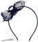 Fascinator Hut Stirnband,Kopfschmuck mit Hanfschleier Retro-Feder Mode Feder Haarnadel Bühne Startbahn Braut Haarschmuck für Cocktail Tee Party Hochzeiten Rennen (Marineblau)