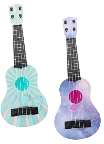 JOINPAYA 2 Stücke Jungen und Mädchen Ukulele Gitarre Spielzeug Baby Musikinstrumente für Kleinkinder Jungen und Mädchen Musikinstrumente Früherziehung Spielzeug Geburtstagsgeschenk