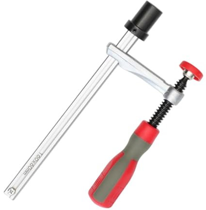 Milageto Bank-Hundeklemme, sichere Niederhalteklemme aus Stahl, verstellbare Werkbankklemme, Tischklemme, Hundelöcher, Klemme für Möbel, Heimwerker, 19 Mm