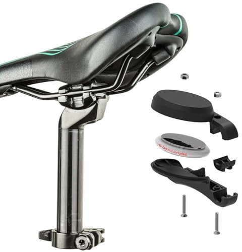 Fahrradhalterung Für AirTag, AirTag Fahrrad Versteck Am Sattel Für Fahrradsattel, GPS Tracker Fahrrad Diebstahl, Rennrad Zubehör Mit Diebstahlschutz Kompatibel Mit Mountainbikes(Not mit GPS Geliefert)