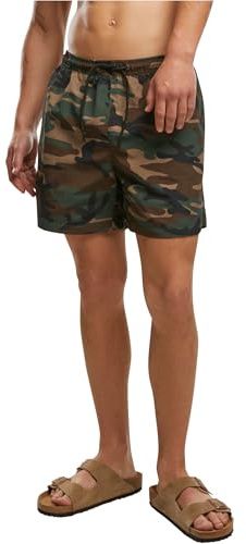 Brandit Swimshorts Basic, Color: woodland, Size: L