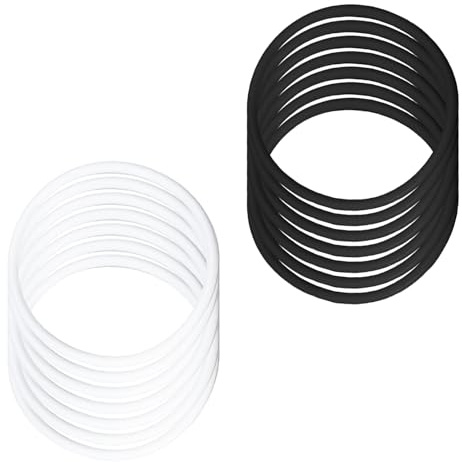 Anti-Slip Jelly Hair Ties, 14 Pack Mixed Colours, 6.5 cm Elastic Bands for Ponytail, Sports and Daily Use