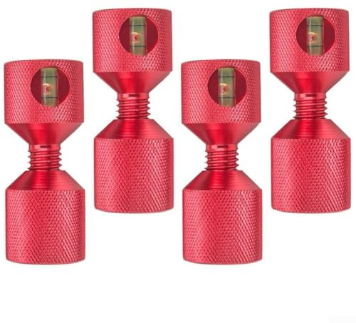 Flange Alignment Pin Set 4PCS, Double Hole 1-1/8 Locating Pins, Two Hole Alignment Tool with Level for Pipe Flange Installation