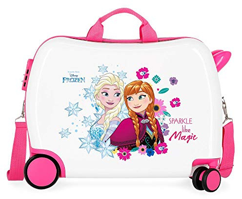 Disney Frozen Die Eiskönigin Sparkle Like Magic Kinder-Koffer Mehrfarbig 50x38x20 cms Hartschalen ABS Kombinationsschloss 34L 2,3Kgs 4 Räder Handgepäck