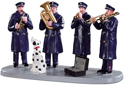 Lemax 93421 - Firehouse Band - Feuerhaus - Neu 2019 - Kleine Kapelle - Weihnachtsfiguren zum Dekorieren