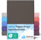 etérea Jersey Topper Spannbettlaken 200x200-200x220cm Braun für 5-10 cm Steghöhe 100% Baumwolle - Oekotex Spannbetttuch Matratzen Bett Bezug - Bettlaken 200x200cm - 200x220cm Brown