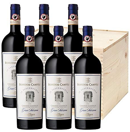 Il Tabernacolo Chianti Classico Gran Selezioni DOCG - Italienischer Rotwein (6 flasche 75 cl. Im Holzkoffer)