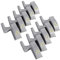 Omabeta 10Pcs Warm/Cool White Universal Cabinet Cupboard Closet Night Light Wardrobe LED Hinge Sensor Light Home Kitchen(Warm Light)