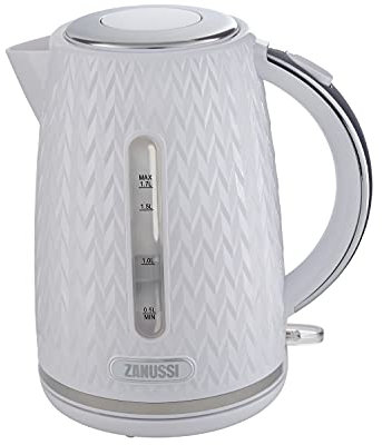 Zanussi ZEK-1350-WT - Hervidor digital inalámbrico, color blanco