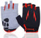 Cycling Gloves Half Finger Mountain Road Bike Cycle Gloves Anti Slip Shock Absorbing Padded Breathable MTB Bicycle Biking Gloves Sports Men Women (Red, L)