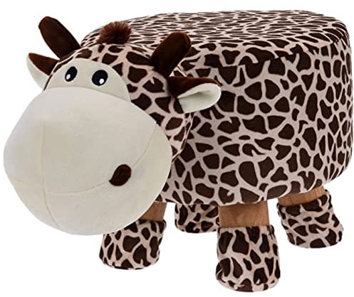 matrasa Kinderhocker Jungle - Plüsch Hocker - 43x28x26cm - Dekohocker Sitzhocker Giraffe