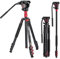 Avella A154P Videocamera Treppiede Monopiede Lega di Alluminio 78 pollici per Canon Nikon Sony Olympus Panasonic DSLR Fotocamera