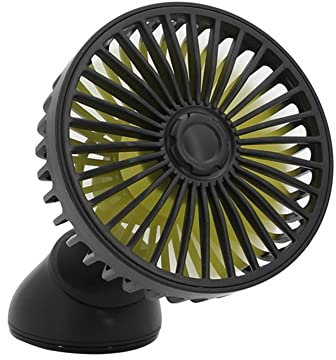 Asudaro Ventilateur USB de Voiture avec Ventouse, Mini Ventilateur de Bureau électrique USB pour Tableau Bord Voiture avec Fonction arôme pour véhicules SUV Sedan