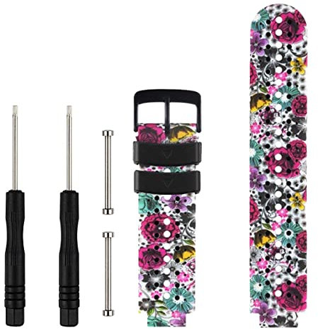 honecumi Kompatibel mit Garmin Forerunner 235 Armband, Garmin Forerunner 735xt Armband,Forerunner 220/230/ 620/630 Gps-Uhr Ersatz Bänder, Armband für Garmin Approach S20 S5 S6 Golf Watch Straps